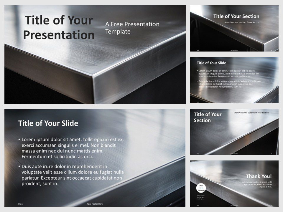 Brushed Metal Architecture Slides