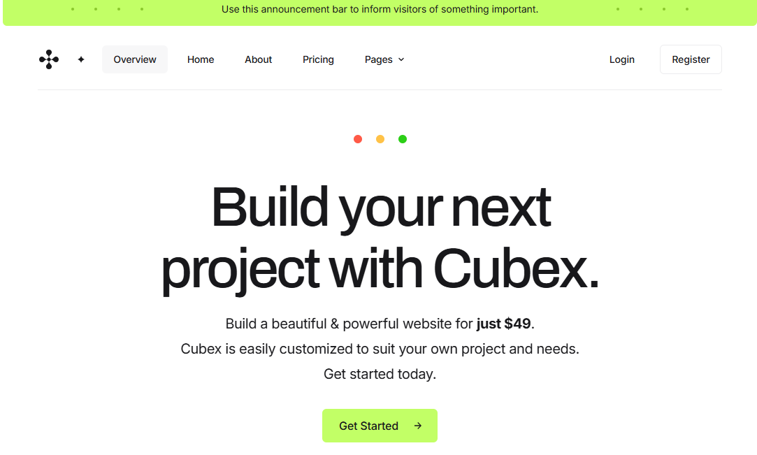 Cubex SaaS Template