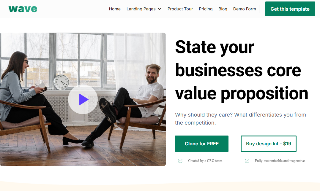 Wave Startup Template