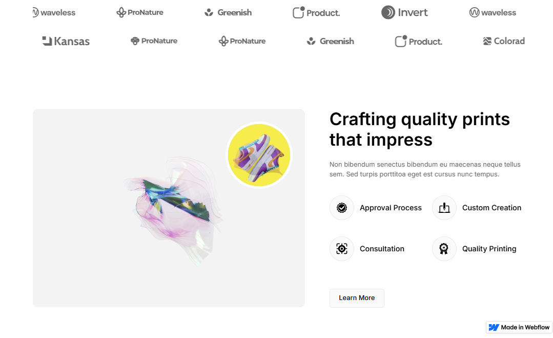 Printing Services Website Template