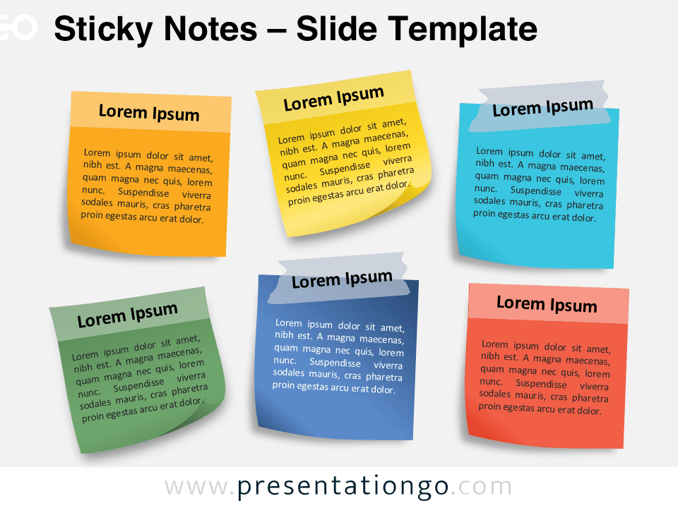 Sticky Notes Slide Template